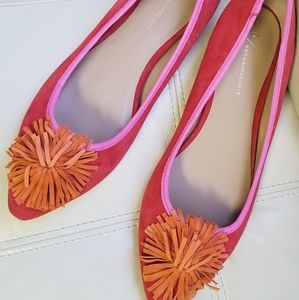 Anthropologie Pommed suade flats new sz. 10